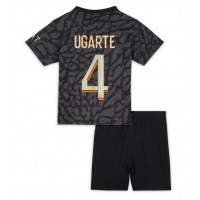 Paris Saint-Germain Manuel Ugarte #4 3rd trikot Kinder 2023-24 Kurzarm (+ Kurze Hosen)